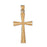 14k Yellow Gold Cross Charm