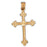 14k Yellow Gold Cross Charm