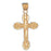 14k Yellow Gold Cross Charm