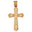 14k Yellow Gold Cross Charm