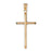 14k Yellow Gold Cross Charm