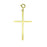 14k Yellow Gold Cross Charm