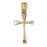 14k Yellow Gold Cross Charm