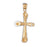 14k Yellow Gold Cross Charm