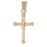 14k Yellow Gold Cross Charm