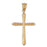 14k Yellow Gold Cross Charm