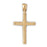 14k Yellow Gold Cross Charm