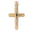 14k Yellow Gold Cross Charm