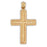 14k Yellow Gold Cross Charm