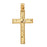 14k Yellow Gold Cross Charm