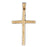 14k Yellow Gold Cross Charm