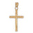 14k Yellow Gold Cross Charm