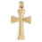 14k Yellow Gold Cross Charm