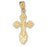 14k Yellow Gold Cross Charm