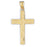 14k Yellow Gold Cross Charm