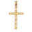 14k Yellow Gold Cross Charm