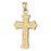 14k Yellow Gold Cross Charm