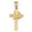 14k Yellow Gold Cross Charm