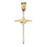 14k Yellow Gold Cross Charm