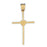 14k Yellow Gold Cross Charm