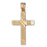 14k Yellow Gold Cross Charm