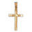 14k Yellow Gold Cross Charm