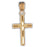 14k Yellow Gold Cross Charm