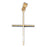 14k Yellow Gold Cross Charm