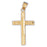 14k Yellow Gold Cross Charm