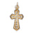 14k Yellow Gold Cross Charm