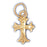 14k Yellow Gold Cross Charm