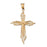 14k Yellow Gold Crucifix Charm