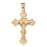 14k Yellow Gold Crucifix Charm