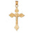 14k Yellow Gold Crucifix Charm