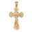 14k Yellow Gold Crucifix Charm