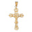 14k Yellow Gold Crucifix Charm