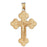 14k Yellow Gold Crucifix Charm