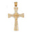 14k Yellow Gold Crucifix Charm