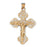 14k Yellow Gold Crucifix Charm