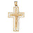 14k Yellow Gold Crucifix Charm