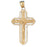 14k Yellow Gold Crucifix Charm