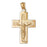 14k Yellow Gold Crucifix Charm