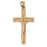 14k Yellow Gold Crucifix Charm