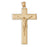 14k Yellow Gold Crucifix Charm