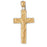 14k Yellow Gold Crucifix Charm