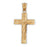 14k Yellow Gold Crucifix Charm