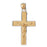 14k Yellow Gold Crucifix Charm