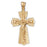 14k Yellow Gold Crucifix Charm