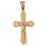 14k Yellow Gold Crucifix Charm