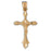 14k Yellow Gold Crucifix Charm